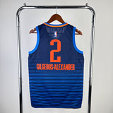 NBA Jerseys Thunder, Blue Stripe 2, Alexander