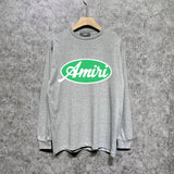 Amiri long sleeve shirts oval letterprinting