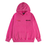 Amiri washed hoodie tv channel washed and distressed printing