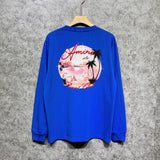 Amiri long sleeve shirts pink beach print