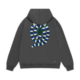 Amiri hoodie patchwork color snake print