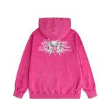 Amiri washed hoodie letter angel ball washed distressed printing