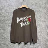 Amiri long sleeve shirts hollywood rose printing
