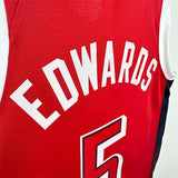 NBA Jerseys 24 Olympics, Team USA, Red 5, Edwards