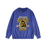 Amiri washed sweatshirt lion print washed old