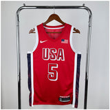 NBA Jerseys 24 Olympics, Team USA, Red 5, Edwards