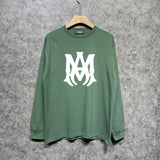 Amiri long sleeve shirts large simple logo printing