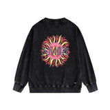 Amiri washed sweatshirt colored sun print washed old
