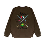 Amiri long sleeve shirts billiard cue printing