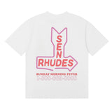 Rhude T Shirt Micro Label Letter Skull Print Short Sleeve T-Shirt