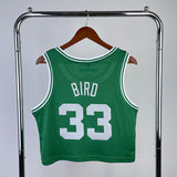 NBA jerseys women's navel retro jersey: celtics, green 33, bird