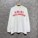 Amiri long sleeve shirts hollywood pure letterprinting