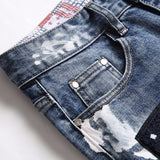 Mens Fashion Jeans MAA Embroidery 896#