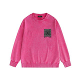 Amiri washed sweatshirt simple standard square scarf printing washed and distressed