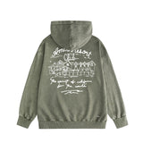 Amiri washed hoodie sketch country washed distressed printing