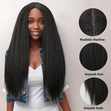 Women's Wigs Middle Part Long Straight Full Lace Wig