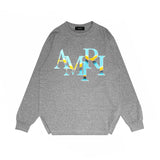 Amiri long sleeve shirts gradient overlapping letterprinting