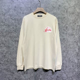 Amiri long sleeve shirts pink beach print