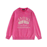 Amiri washed sweatshirt billboard print washed old