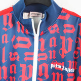 Palm Angels sweatshirt & sweatpants Two-piece set All-over letter printing zip-up cardigan