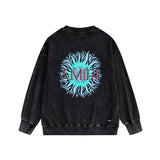 Amiri washed sweatshirt colored sun print washed old