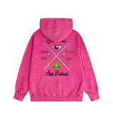 Amiri washed hoodie billiard cue washed distressed printing