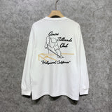 Amiri long sleeve shirts billiard sketch printing