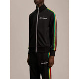 Palm Angels sweatshirt & sweatpants Two-piece set Striped zip-up cardigan