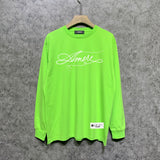 Amiri long sleeve shirts needlework letterprinting