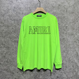 Amiri long sleeve shirts bevel letterprinting