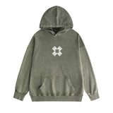 Amiri washed hoodie xiaojian letter group washed and distressed printing
