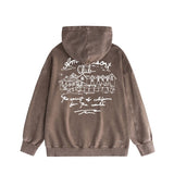 Amiri washed hoodie sketch country washed distressed printing