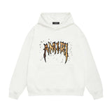 Amiri hoodie splash paint skeleton print