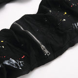 Mens Fashion Jeans White graffiti S8286#