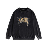Amiri washed sweatshirt splashed paint bone print washed old