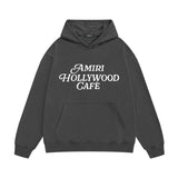 Amiri hoodie hollywood font printing