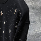 Chh Chrome Hearts Sweatshirts Autumn and Winter Hot Diamond Star Casual Crew Neck Sweater
