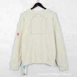 C.e sweatshirt c.e ssfall and winter japanese style psychedelic women's face beige white picture frame round neck sweatshirt