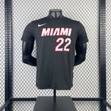 NBA Jerseys Heat, Black No. 22, Butler, Quick Dry Short Sleeves