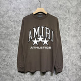 Amiri long sleeve shirts stroke five-pointed star printing