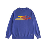 Amiri washed sweatshirt eagle printing washed and distressed