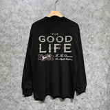 Amiri long sleeve shirts distressed text printing
