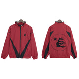 Hellstar Jackets & Sweatpants Flight Jacket Windbreaker Jacket Zip Sports Casual Trousers