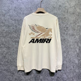 Amiri long sleeve shirts mottled pegasus printing