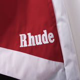 Rhude Shorts Letter Embroidery Casual Sports Color Matching Shorts Beach Pants