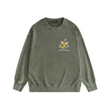Amiri washed sweatshirt hollywood eagle printing washed and distressed