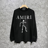 Amiri long sleeve shirts skull puppet printing