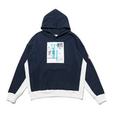C.e hoodie - autumn/winter c.e women's portrait graphic color block hooded sweatshirt
