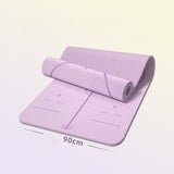 Yoga Mat TPE Yoga Mat Non-slip Sports Fitness Dance Mat Skipping Rope Shock Absorption Soundproof Floor Mat