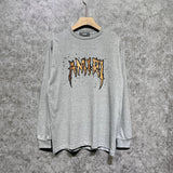 Amiri long sleeve shirts splash paint skeleton printing